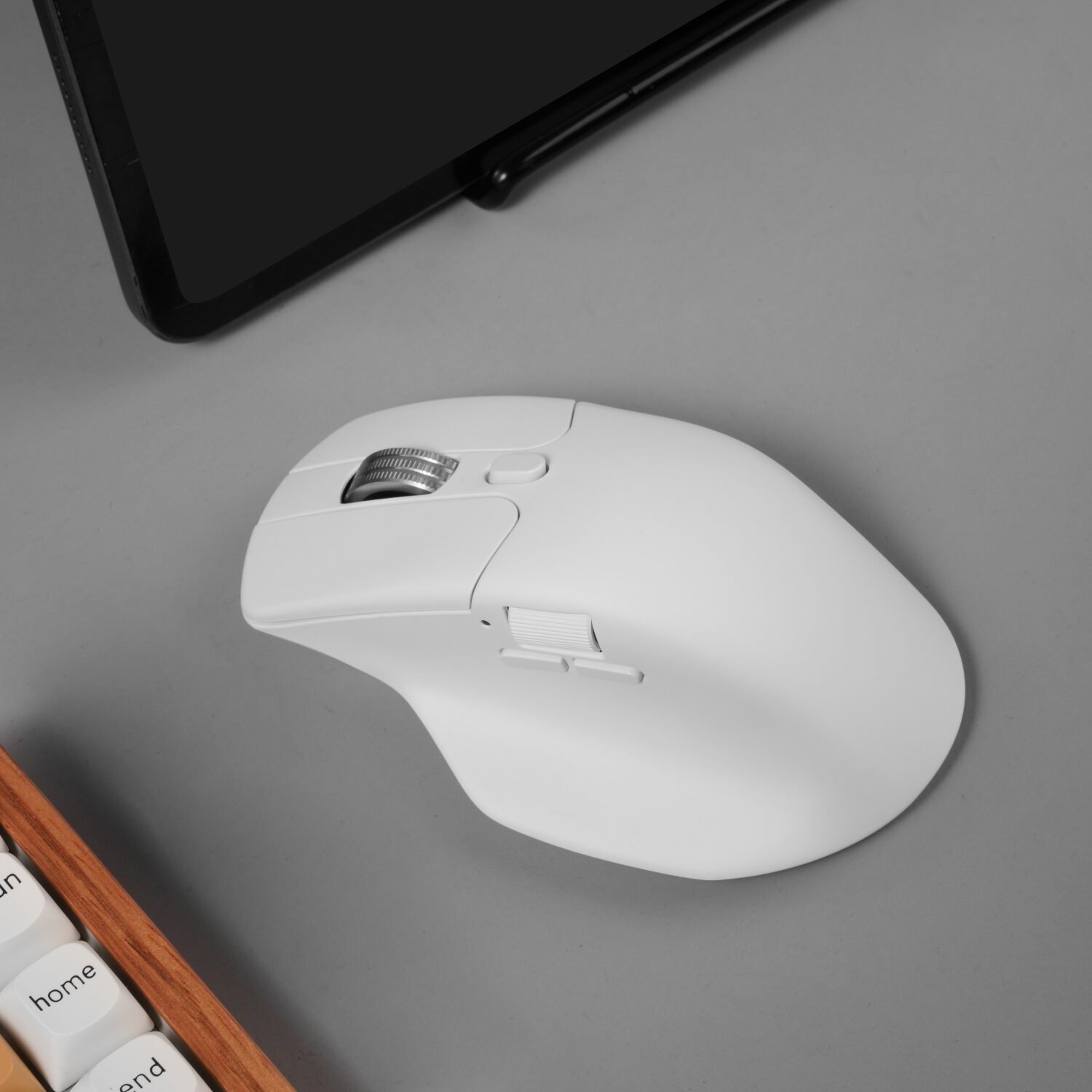 Keychron M6S-A24 PixArt 3950 8K 30000DPI Wireless Mouse (BT/2.4GHz/Wired) - White - Image 5