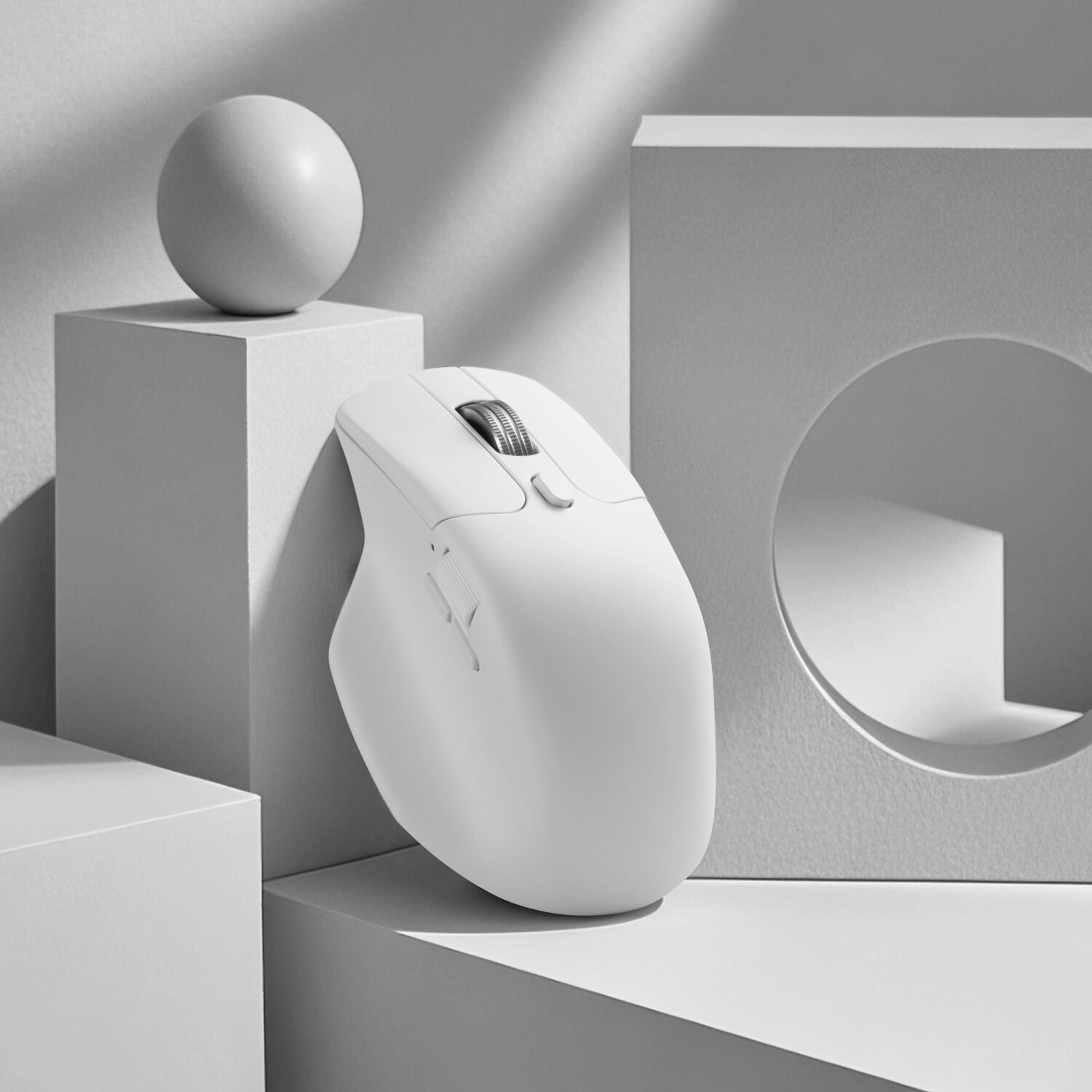 Keychron M6S-A24 PixArt 3950 8K 30000DPI Wireless Mouse (BT/2.4GHz/Wired) - White - Image 7