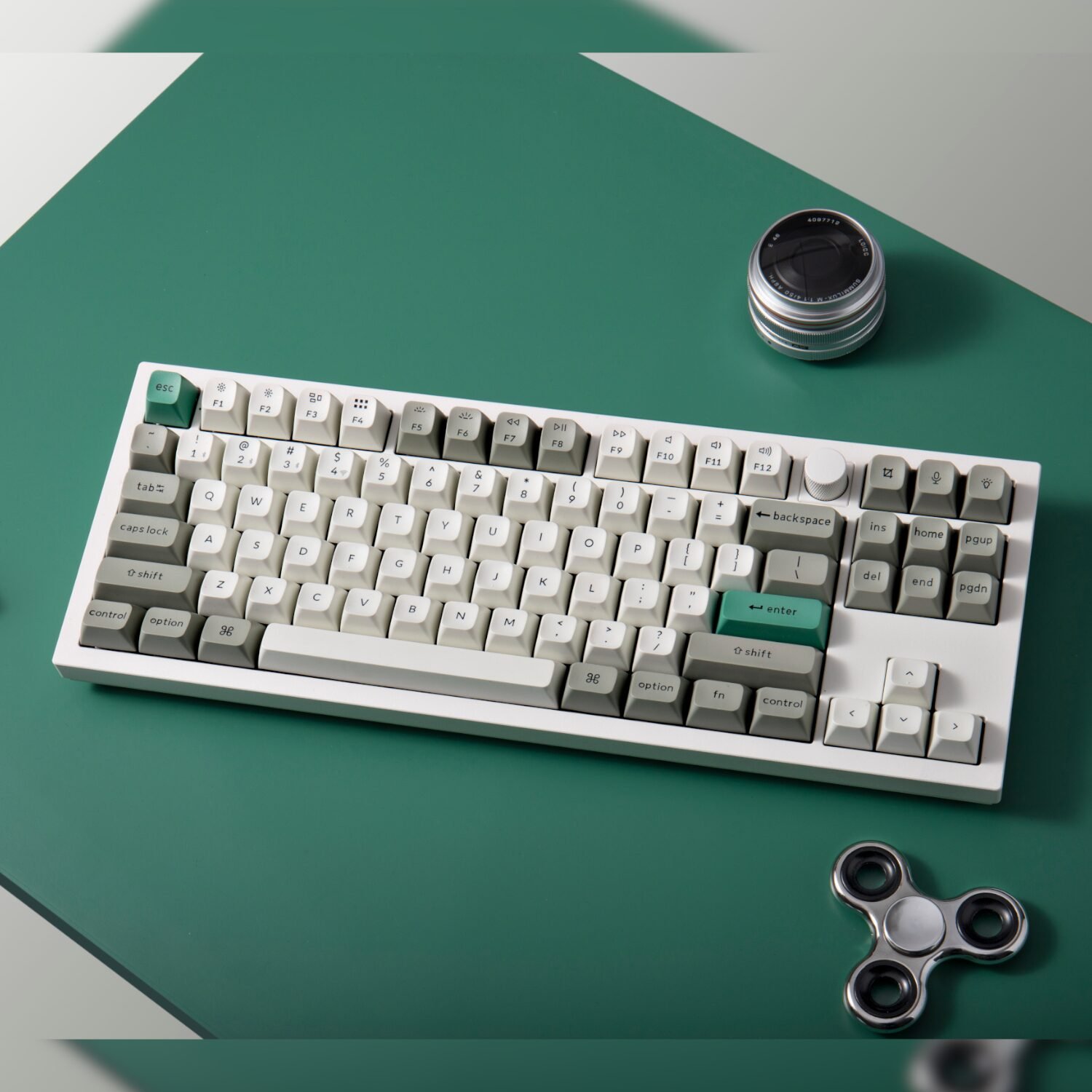 Keychron Q3 Max 80% Full Assembled Knob Red Switch Hot-Swap Gateron Jupiter RGB Wireless Keyboard - Shell White - Image 3