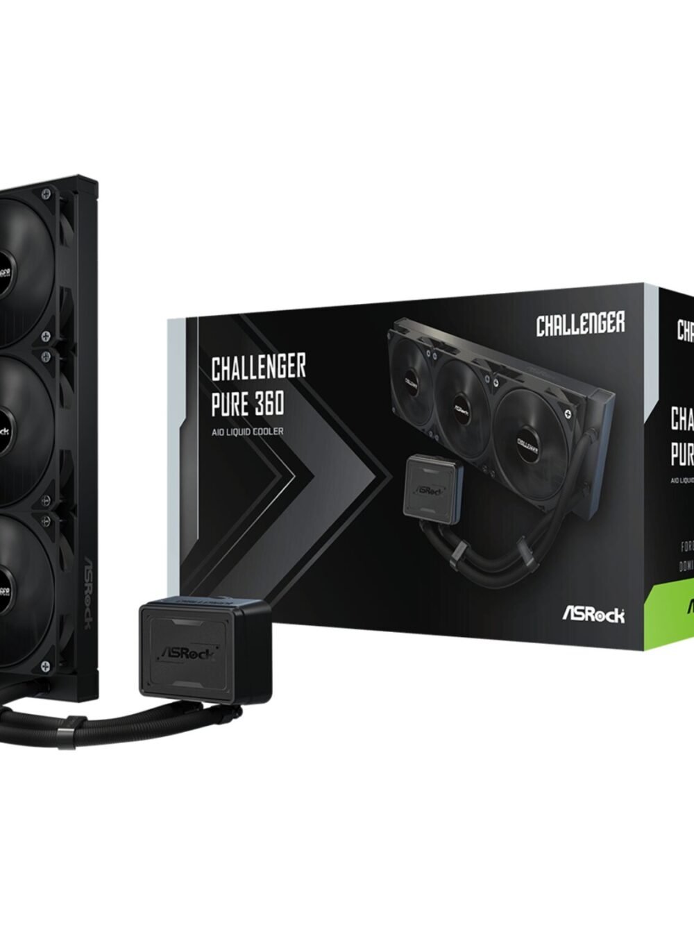 ASRock Challenger Pure 360 AIO Liquid Cooler - Black
