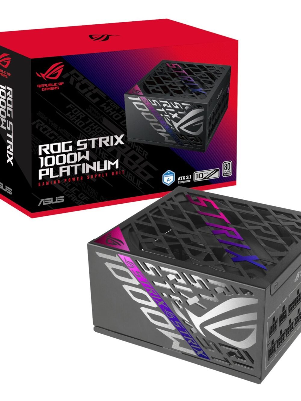 ASUS ROG STRIX 1000W 80 PLUS Platinum ATX 3.1 Fully-Modular Power Supply