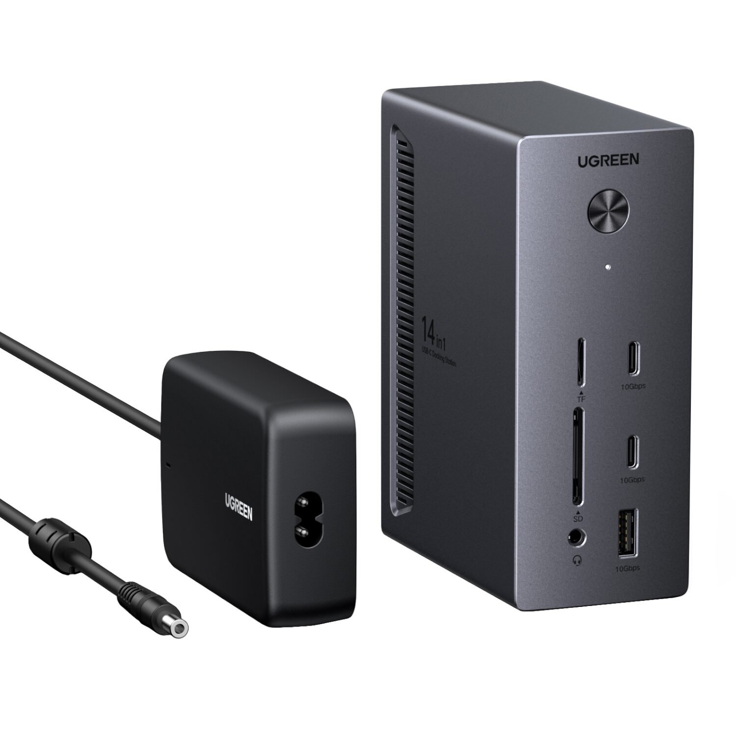 UGreen 14-in-1 USB Type-C TO USB/2x HDMI/DP/RJ45 Docking Station - Image 3