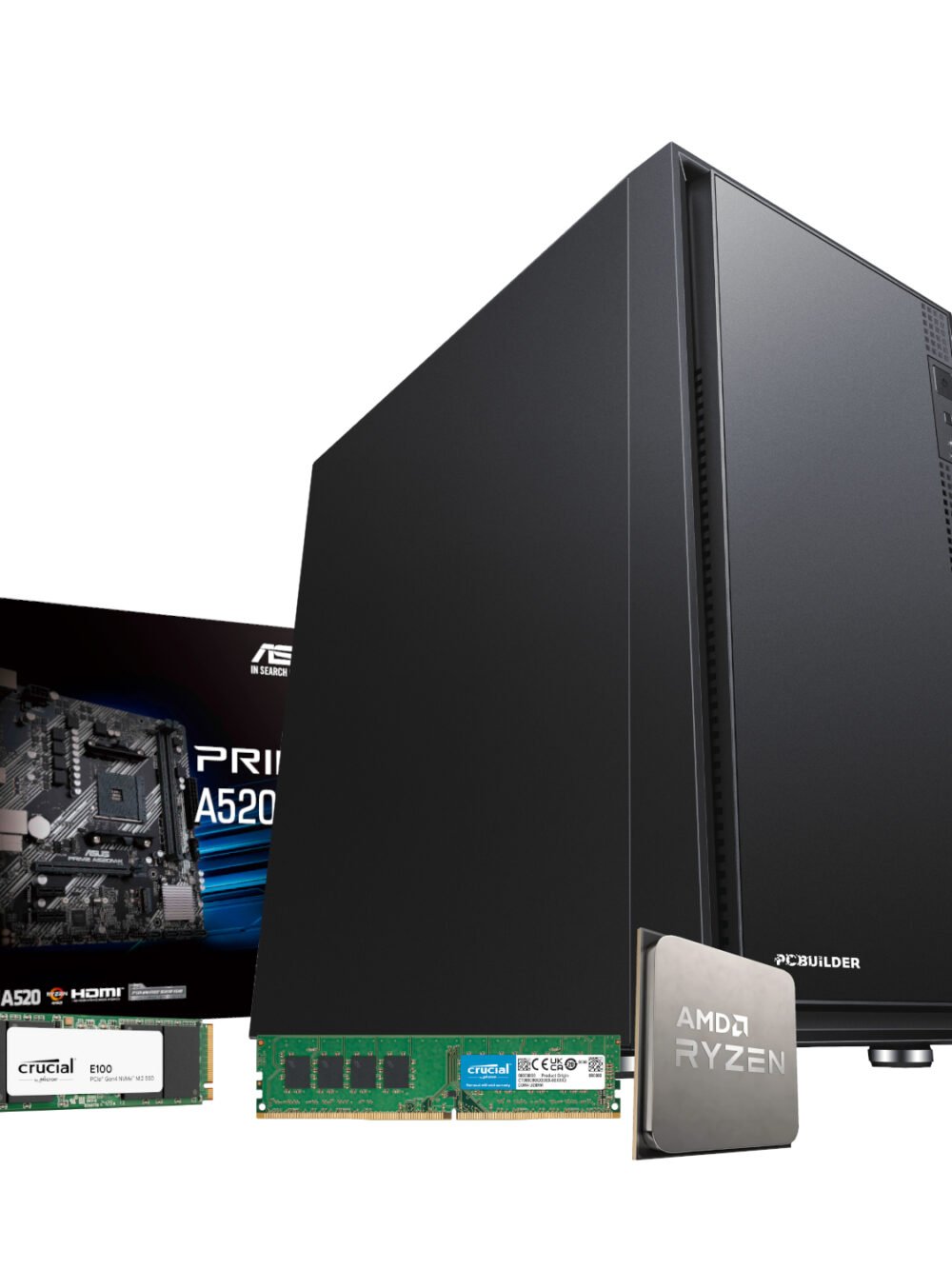 PCBuilder AMD Ryzen 5 3400G HOME MASTER Windows 11 Desktop PC