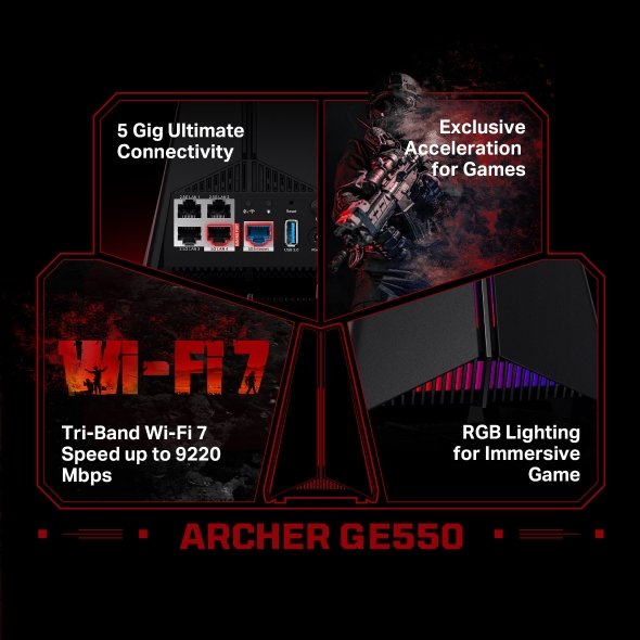 TP Link BE9300 Tri Band WiFi 7 Gaming Router - Image 7