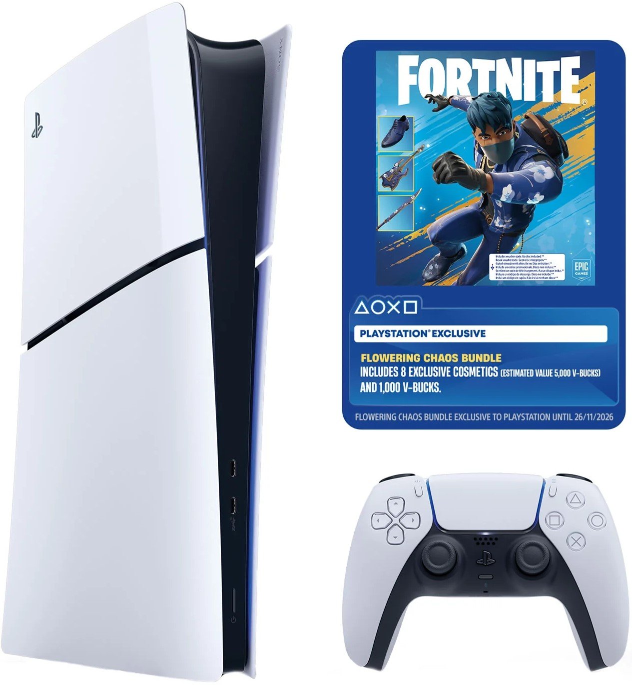 Sony PS5 Digital Fortnite Slim Console - Image 2