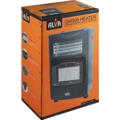 Alva 3 Panel Dual Infrared Radiant Gas and Electric Indoor Heater - Image 2