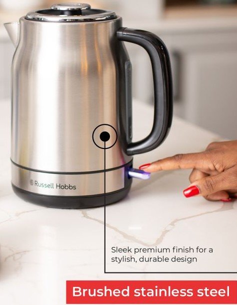 Russell Hobbs 1.7 Litres Cordless Stainless Steel Kettle - Image 4