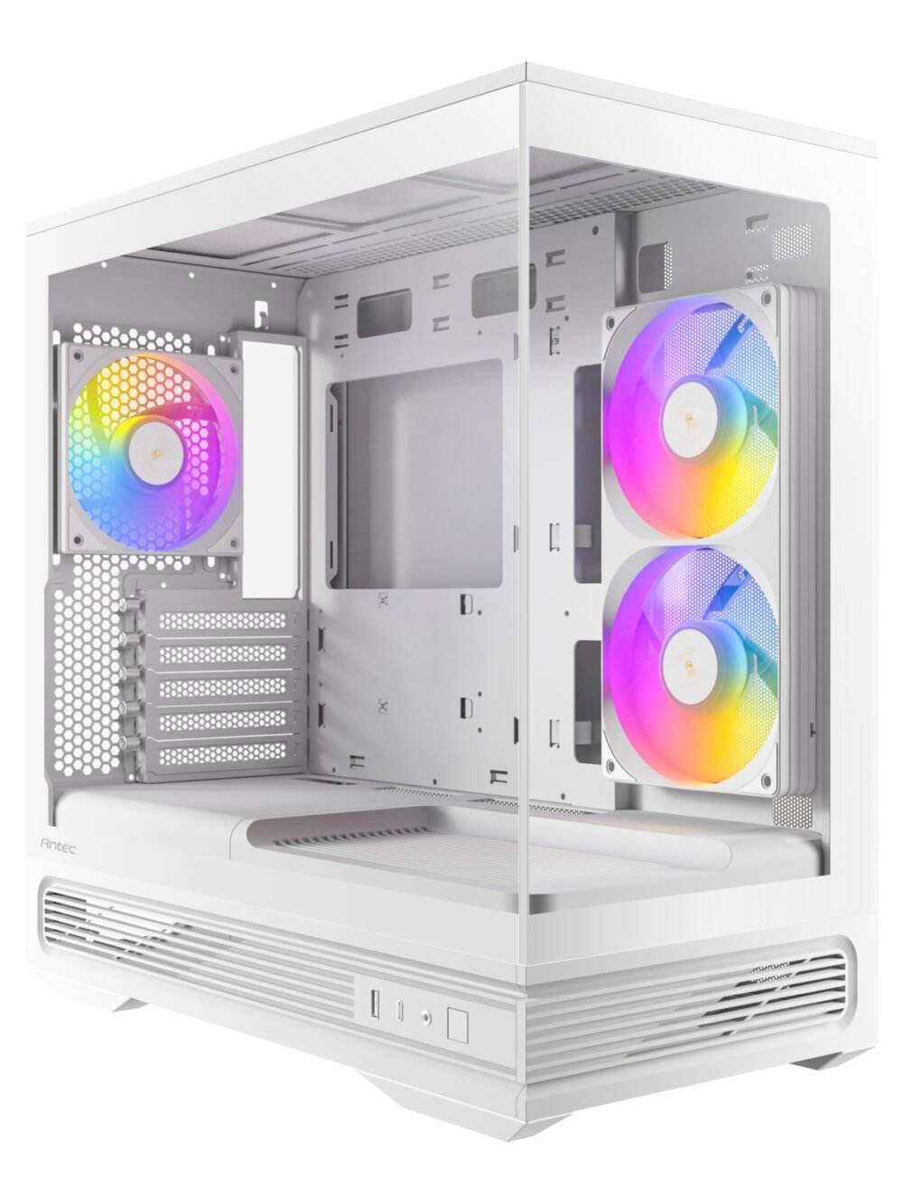 Antec C2M ARGB Compact Micro-ATX Gaming Chassis - White
