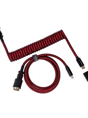 Keychron Coiled Aviator Cable - Red