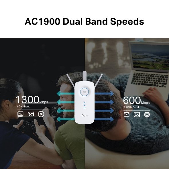 TP Link RE550 AC1900 WiFi Range Extender - Image 7