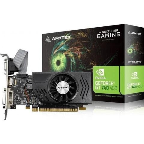 Arktek Nvidea GT 740 4GB Graphics Card (128-bit, HDMI/DVI/VGA) Low Profile