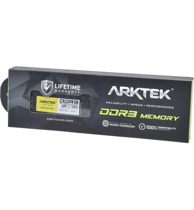 Arktek Memory 4GB DDR3-1600MHz PC DIMM RAM Module