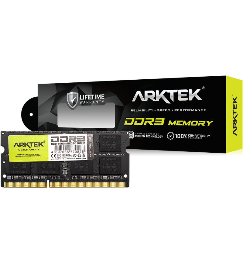 ARKTEK SODIMM DDR3 8GB 1600MHz