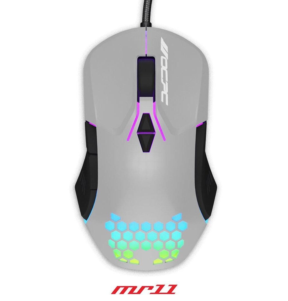 OCPC MR11 RGB Wired Gaming Mouse 7200 DPI Grey