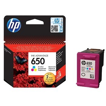 HP 650 Tri-Colour Original Ink Cartridge