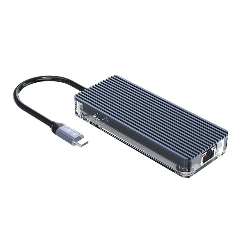 ORICO DOCK TYPE-C 6 PORT GREY - WB-6RJ-GY-BP
