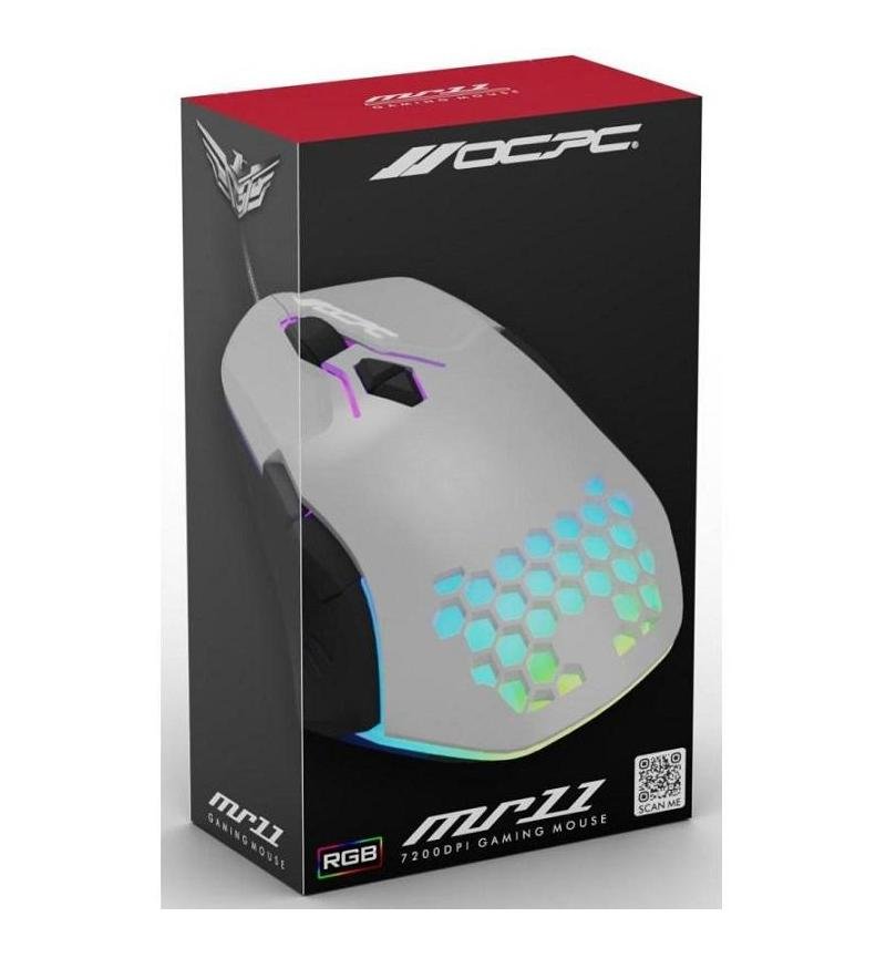 OCPC MR11 RGB Wired Gaming Mouse 7200 DPI Grey - Image 4