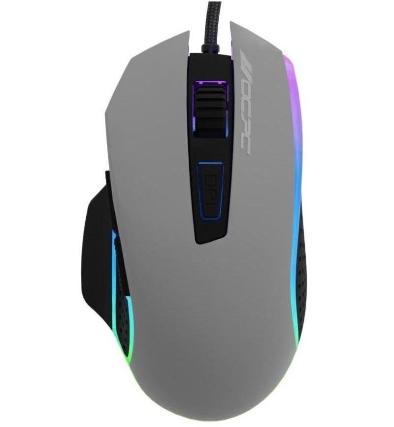OCPC MR8 RGB Wired Gaming Mouse 7200 DPI Grey
