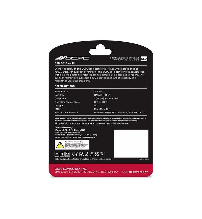 OCPC XTL-200 1TB SATA SSD - Image 3