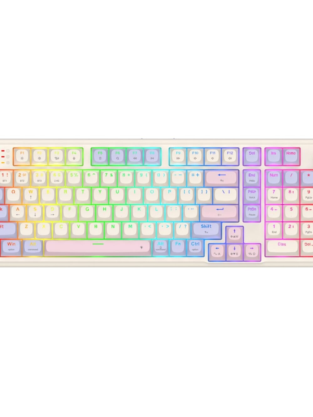 Redragon K768 EISA 100 RGB Wireless Gaming Keyboard - Lilac