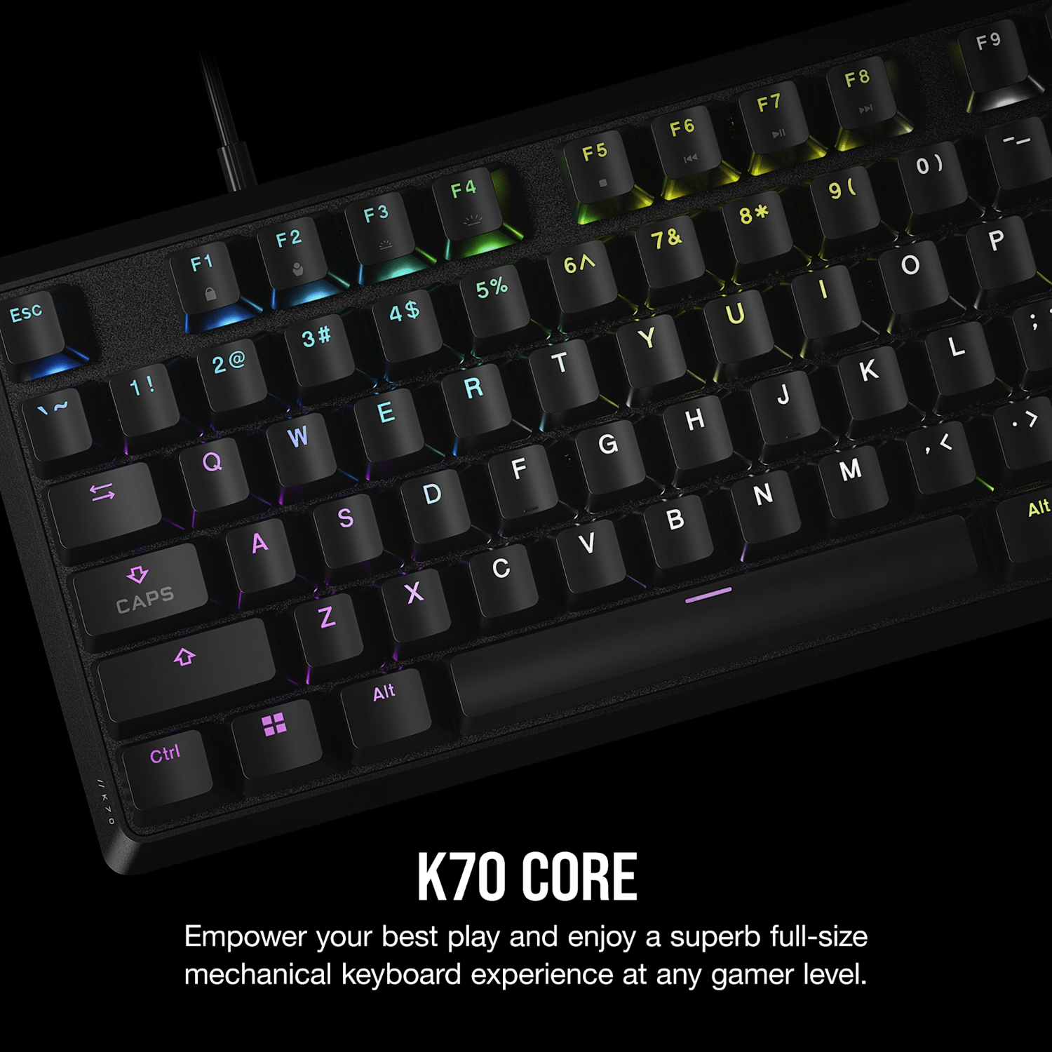 Corsair K70 CORE RGB Mechanical Gaming Keyboard - Black - Image 2