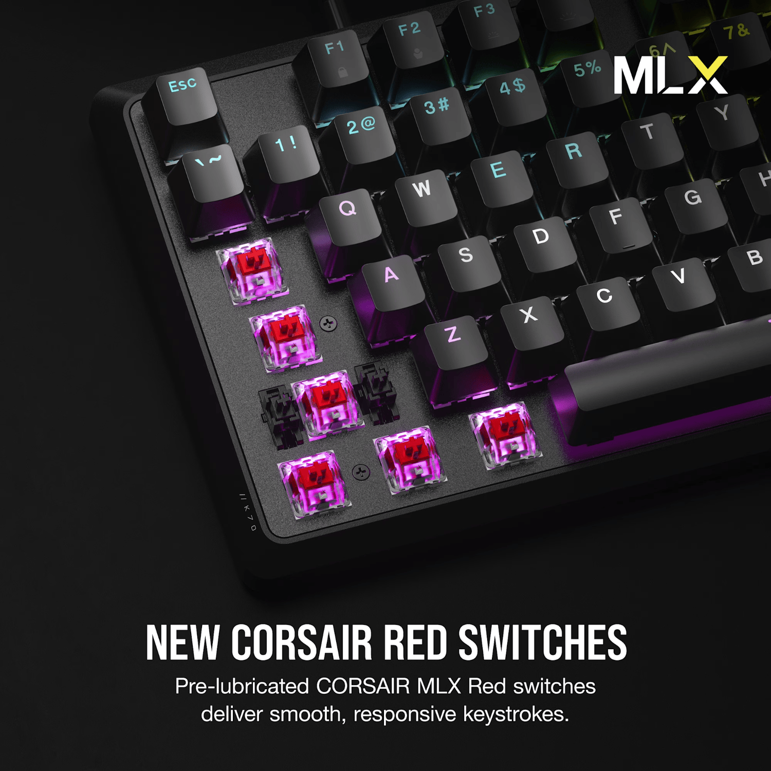 Corsair K70 CORE RGB Mechanical Gaming Keyboard - Black - Image 4