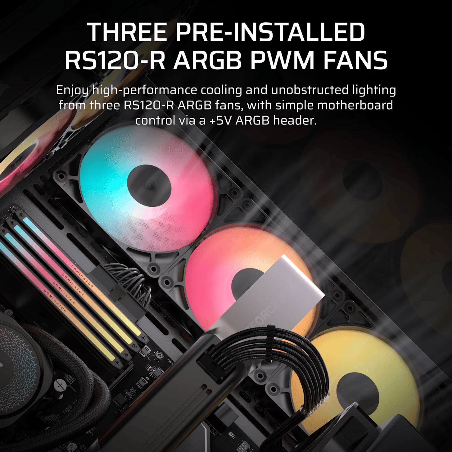 Corsair 3500X RS-R ARGB Mid-Tower PC Case - Black - Image 3