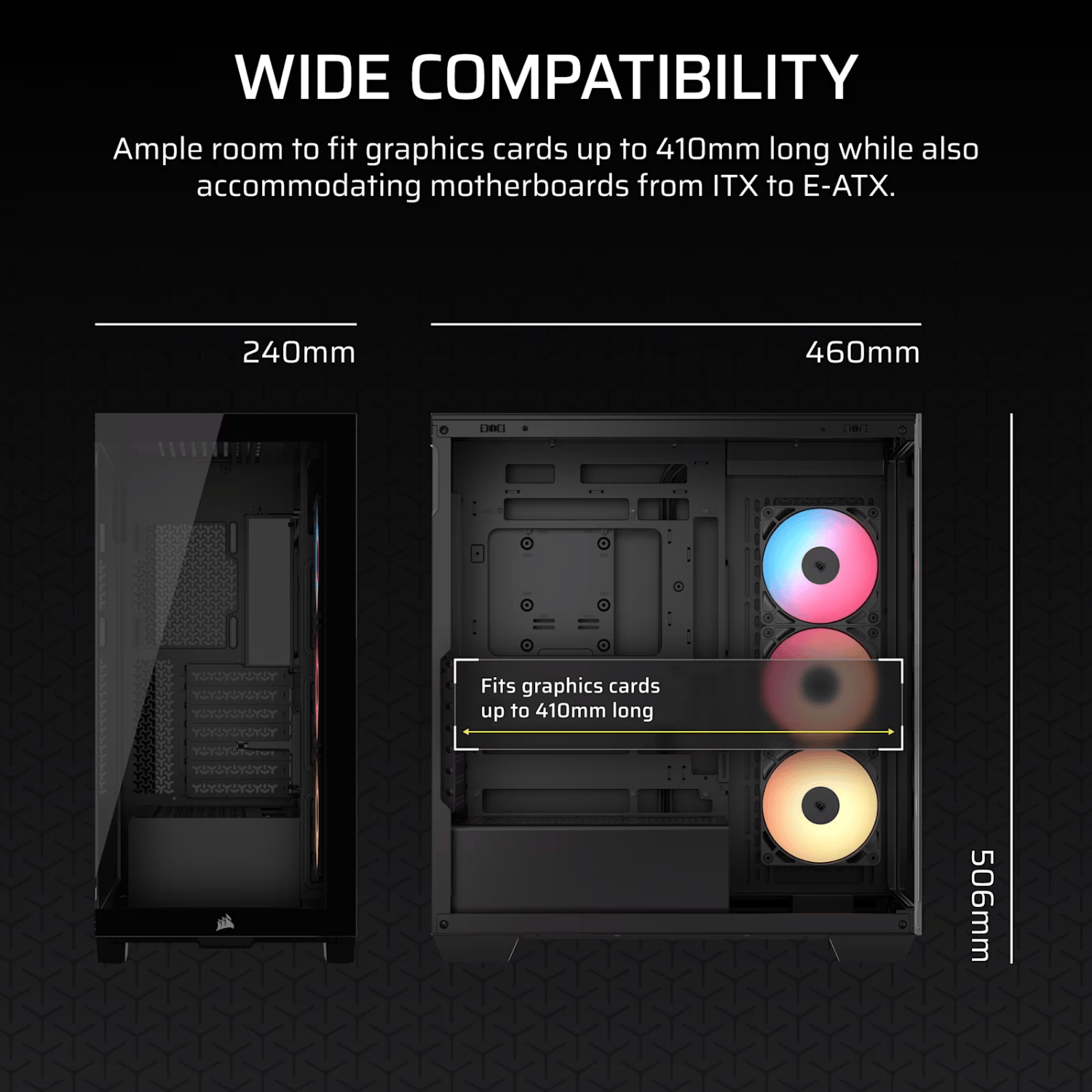 Corsair 3500X RS-R ARGB Mid-Tower PC Case - Black - Image 5