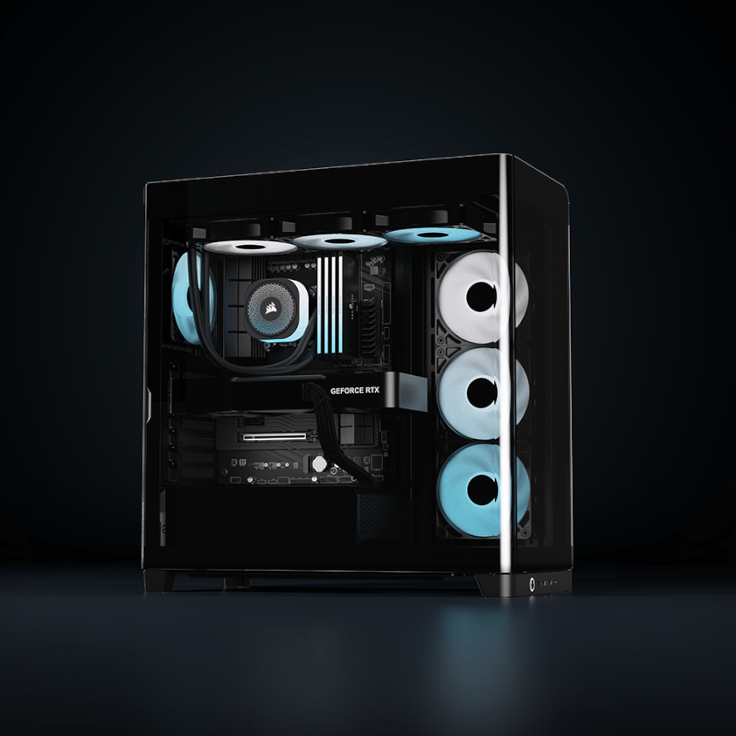 Corsair FRAME 4500X RS-R ARGB Panoramic Glass Mid-Tower PC Case - Black - Image 7