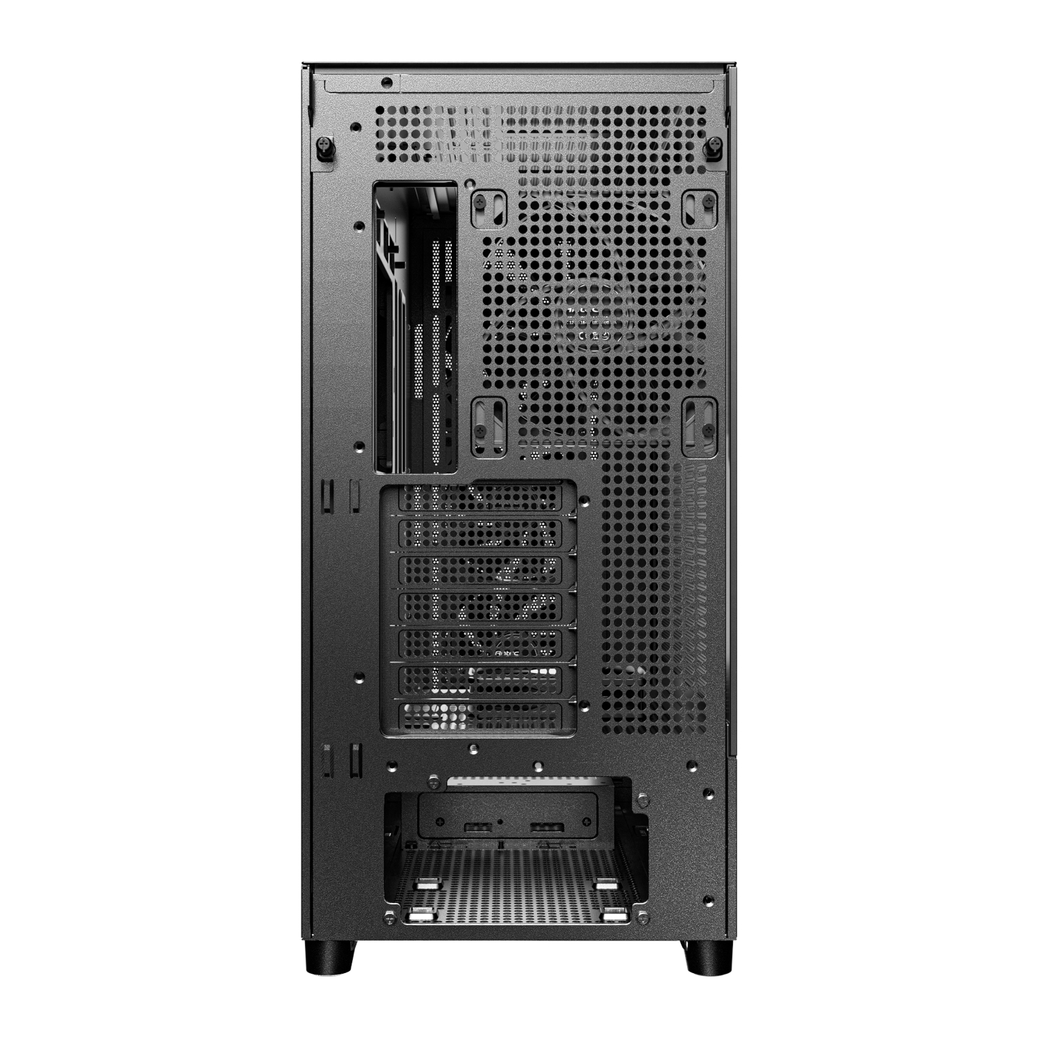Antec FLUX SE E-ATX | ATX | Micro-ATX | ITX Mid-Tower Gaming Chassis Wood Front Panel- Black - Image 5