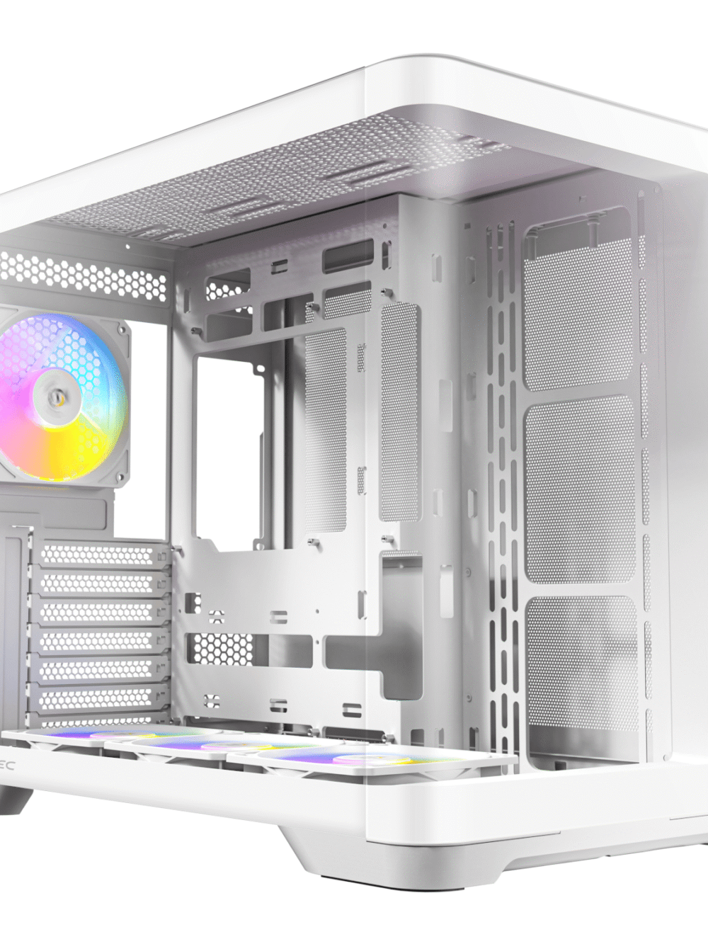 Antec C5 CURVED ARGB ATX | Micro-ATX | ITX ARGB Dual Chamber Mid-Tower Gaming Chassis - White