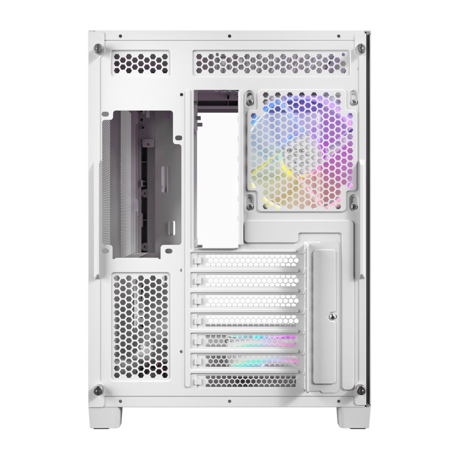 Antec C5 CURVED ARGB ATX | Micro-ATX | ITX ARGB Dual Chamber Mid-Tower Gaming Chassis - White - Image 5