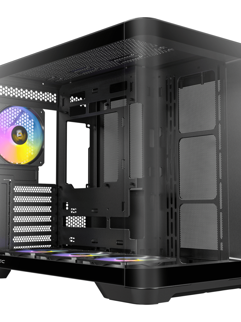 Antec C5 CURVED ARGB ATX | Micro-ATX | ITX ARGB Dual Chamber Mid-Tower Gaming Chassis - Black