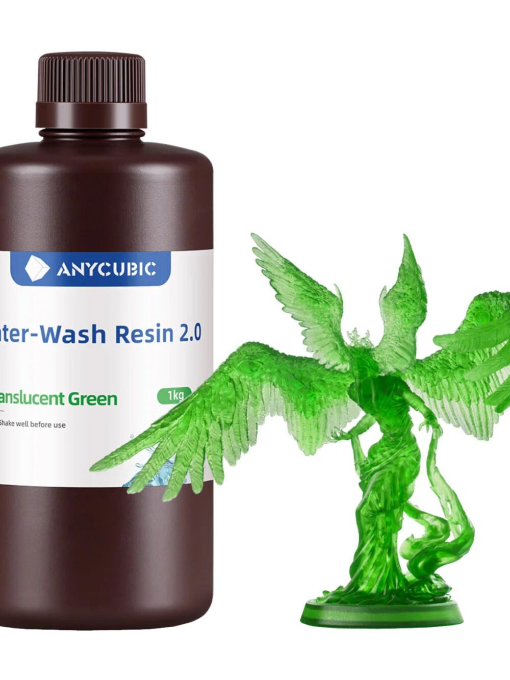 Anycubic Water Wash Resin 2.0 – Translucent Green