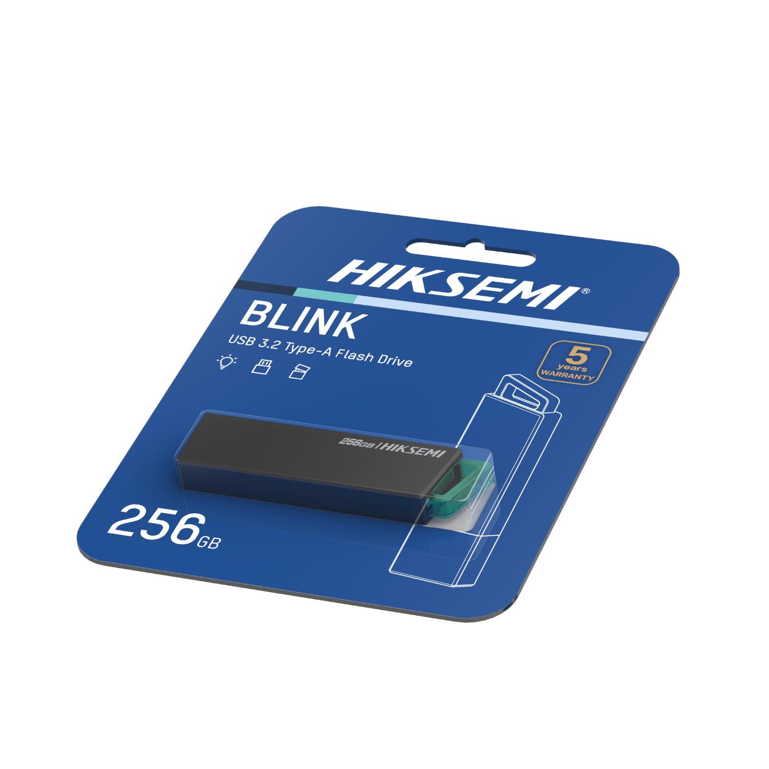 Hiksemi Blink 256GB USB3.2 Flash Drive - Black - Image 5